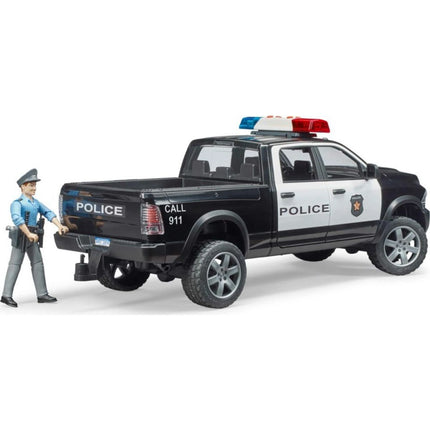 Bruder 2505 RAM 2500 Polizei mit Figur 1:16