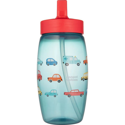 Flasche mit Klapptrinkhalm Cars 400 ml