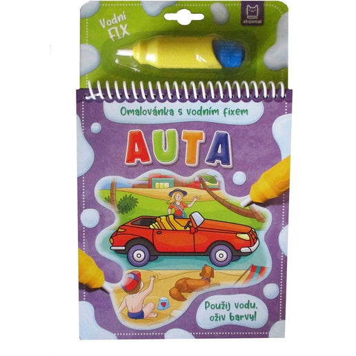 Malbuch mit Wasserstift Autos