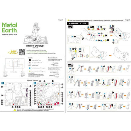 Metal Earth 3D-Puzzle Handschuh der Unendlichkeit - Marvel