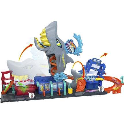 Hot Wheels City Color Reveal Autowaschanlage mit Hai