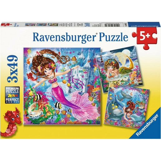 Ravensburger Puzzle: Meerjungfrauen 3 x 49 Teile