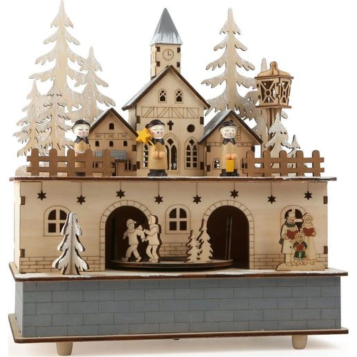 Small Foot Holz-Spieluhr mit Licht Winterdorf