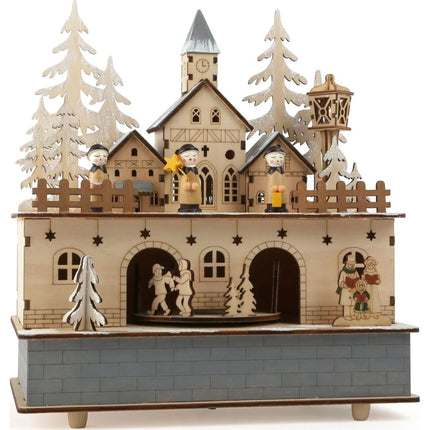 Small Foot Holz-Spieluhr mit Licht Winterdorf