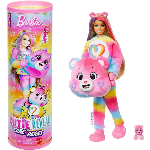 Barbie Cutie Reveal Barbie und Glücksbärchis Serie 2 rosa