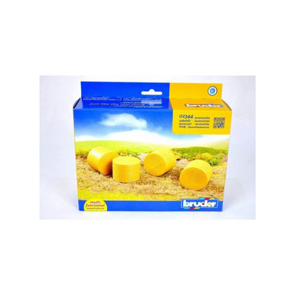 Bruder 2344 Runde Ballen gelb für Bruder 2121 4 Stk.
