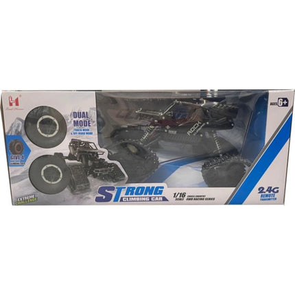 Geländegängiges Dual-Auto 1 : 16 schwarz