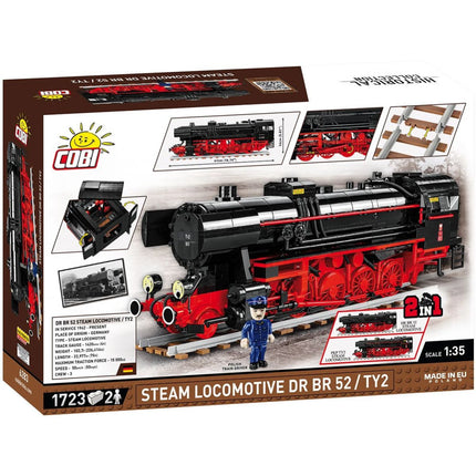 Cobi 6283 Zweiter Weltkrieg Dampflokomotive DRB Klasse 52 TY-2 1723 Teile