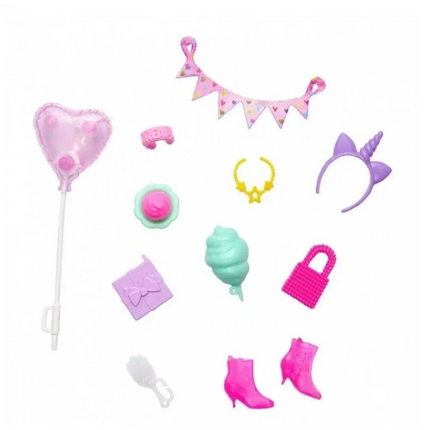 Barbie Outfit mit Zubehör in praktischer Verpackung