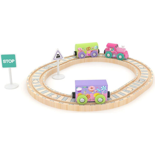 J'ADORE Spielset mit Schienen Zug für Mädchen 15 Stk.