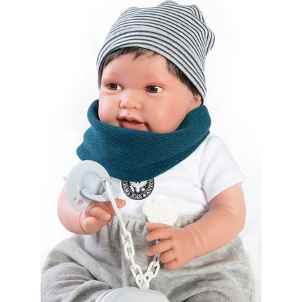 Antonio Juan 33235 Pipo Hair realistische Babypuppe mit weichem Stoffkörper 42 cm