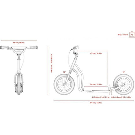Tretroller Mau Emoji blau