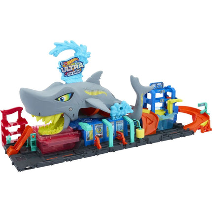 Hot Wheels City Color Reveal Autowaschanlage mit Hai