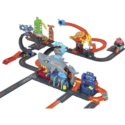 Hot Wheels City Color Reveal Autowaschanlage mit Hai