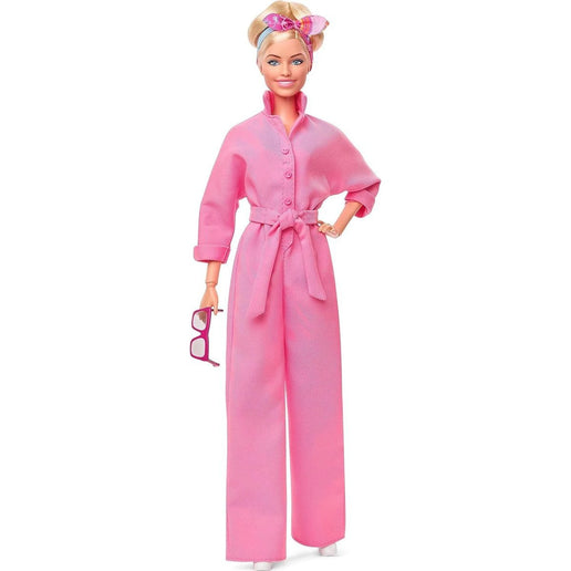 Barbie Margot Robbie im rosa filmischen Hosenoverall HRF29