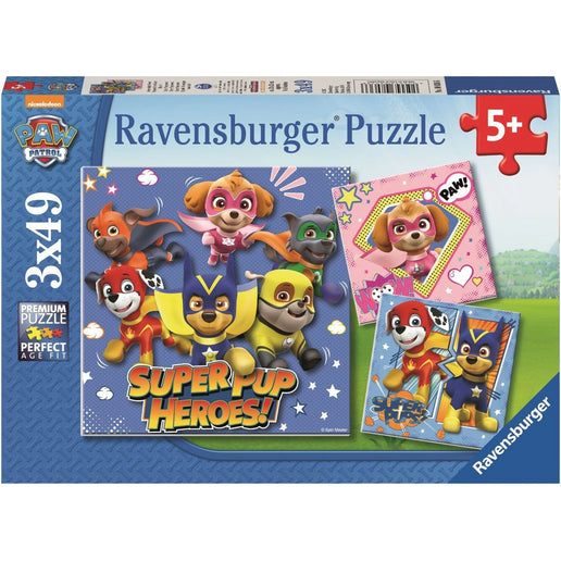 Ravensburger Puzzle: PAW Patrol – Helfer auf vier Pfoten 3 x 49 Teile