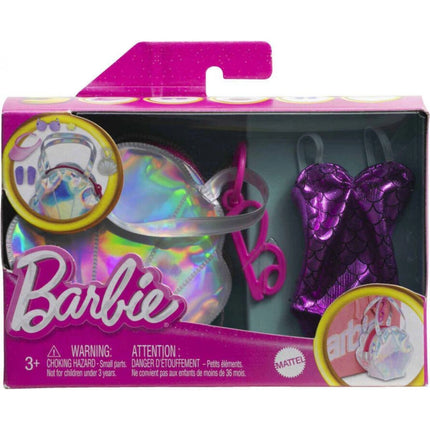 Barbie Zubehör-Set für eine Puppe mit einer Handtasche in Muschelform