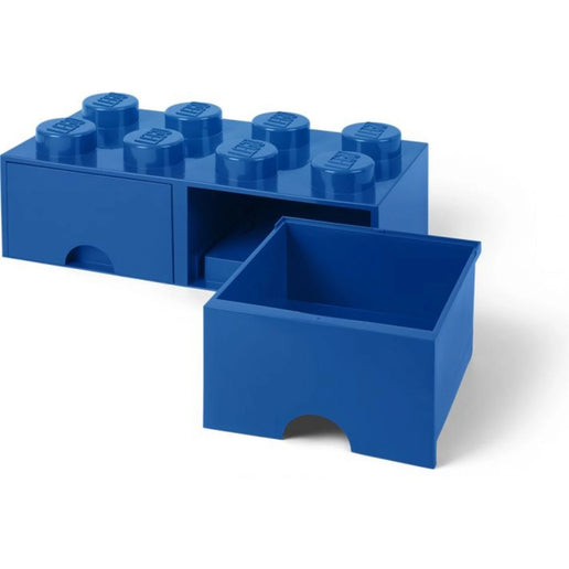 LEGO® Aufbewahrungsbox 8 mit Schubladen 25 x 50 x 18 cm Blau