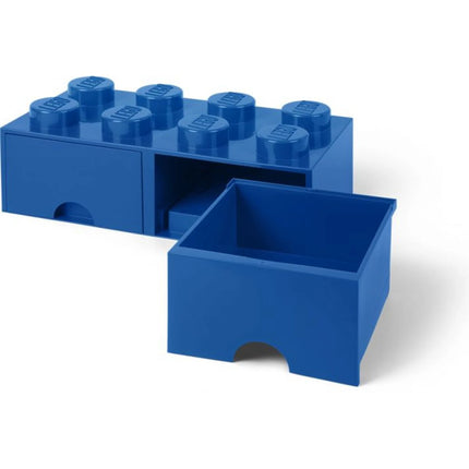 LEGO® Aufbewahrungsbox 8 mit Schubladen 25 x 50 x 18 cm Blau