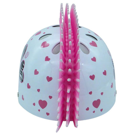 Zebra-Helm mit Herzchen Größe M