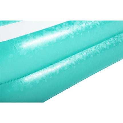 Bestway Aufblasbarer rechteckiger Pool blau mit weißem Rand