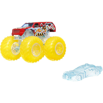 Hot Wheels Monster Trucks Power Smashers Truck leuchtend gelbe Räder