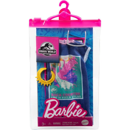 Barbie Outfit 30 cm mit Zubehör in praktischer Verpackung Jurassic World GRD47