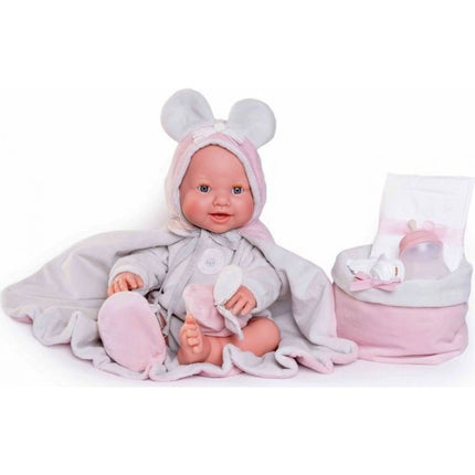 Antonio Juan 50392 Mia zwinkernde und urinierende realistische Babypuppe mit vollvinylem Körper 42 cm