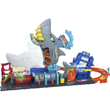 Hot Wheels City Color Reveal Autowaschanlage mit Hai