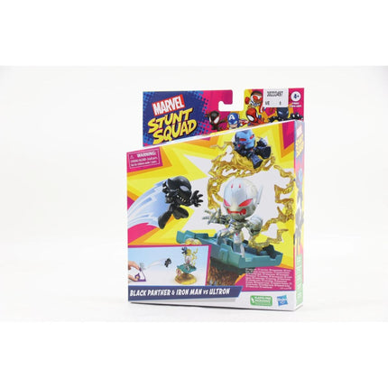 Figur Stunt Squad Black Panther, Iron Man, Ultron - Avengers