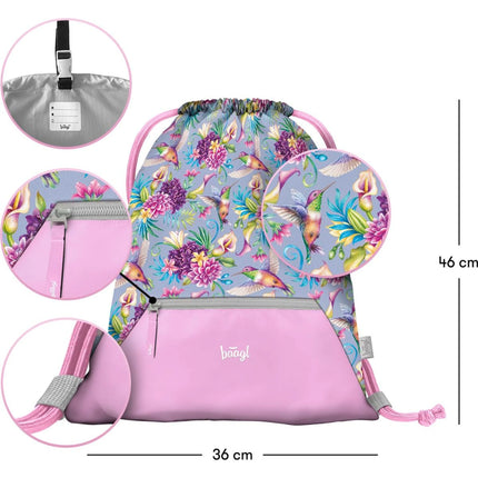 Beutel mit Tasche Kolibri