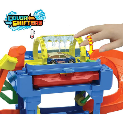 Hot Wheels City Color Shifters Autowaschanlage mit Drehtunnel