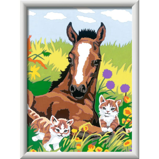 CreArt Pferd und Kätzchen