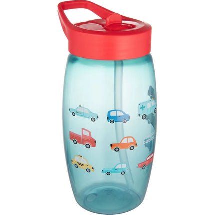 Flasche mit Klapptrinkhalm Cars 400 ml