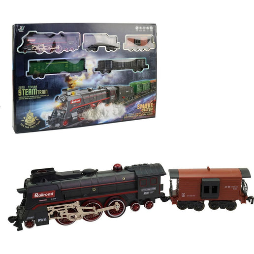 Dampfzug-Set mit Batteriebetrieb 68 Teile