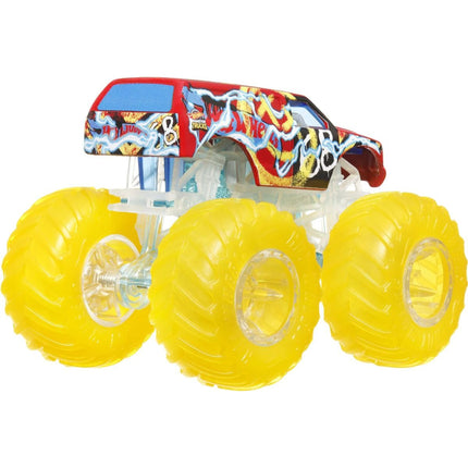 Hot Wheels Monster Trucks Power Smashers Truck leuchtend gelbe Räder