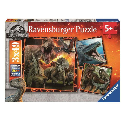 Ravensburger Puzzle: Premium Jurassic World Reichsuntergang 3x49 Teile