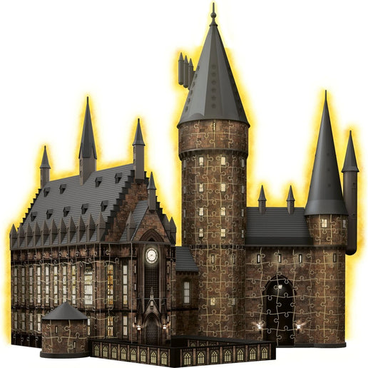 Ravensburger 3D Puzzle: Hogwarts Schloss Große Halle Nacht-Edition 540 Teile - Harry Potter