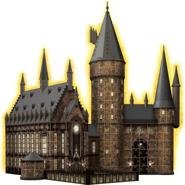 Ravensburger 3D Puzzle: Hogwarts Schloss Große Halle Nacht-Edition 540 Teile - Harry Potter