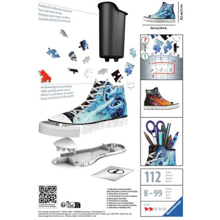 Ravensburegr Puzzle: Turnschuh Mystischer Drache 108 Teile