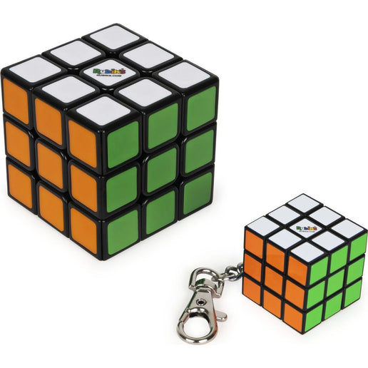 Rubik-Würfel-Set Klassik 3 x 3 und 3 x 3 mit Anhänger