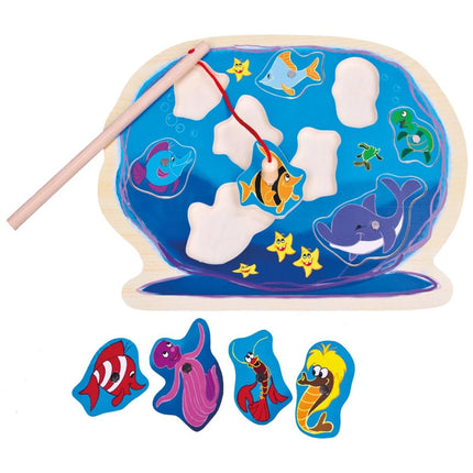 Magnetisches Puzzle Aquarium mit Angel 12 Teile