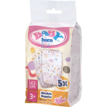 BABY born Windeln 5 Stk. für Puppen 43 cm