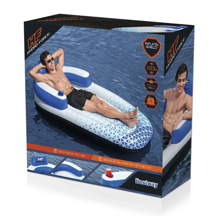 Bestway aufblasbare Luftmatratze Indigo Wave 191 x 107 cm