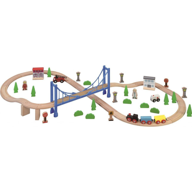 Eisenbahnstrecke mit Hängebrücke 57 Stk.