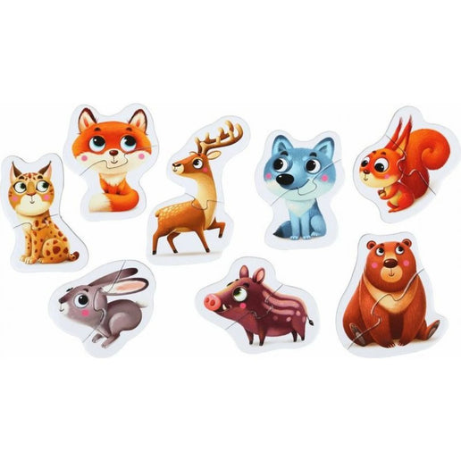 Lernpuzzle Waldtiere 16 Teile