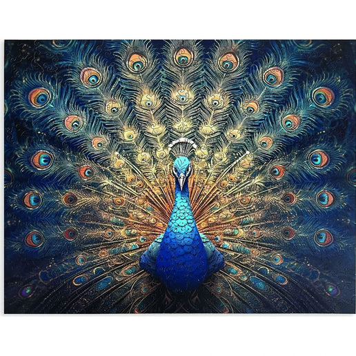Holzpuzzle Pfau A2