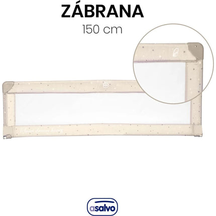 Asalvo Bettgitter 150 stars beige