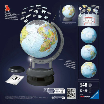 Puzzle Ball Leuchtender Globus 540 Teile