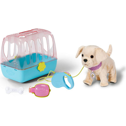 BABY born Mein fröhliches Hündchen mit Transportbox
